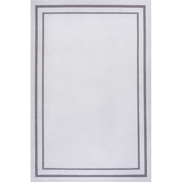 Sloane Classic 2-stripe Border Washable Area Rug